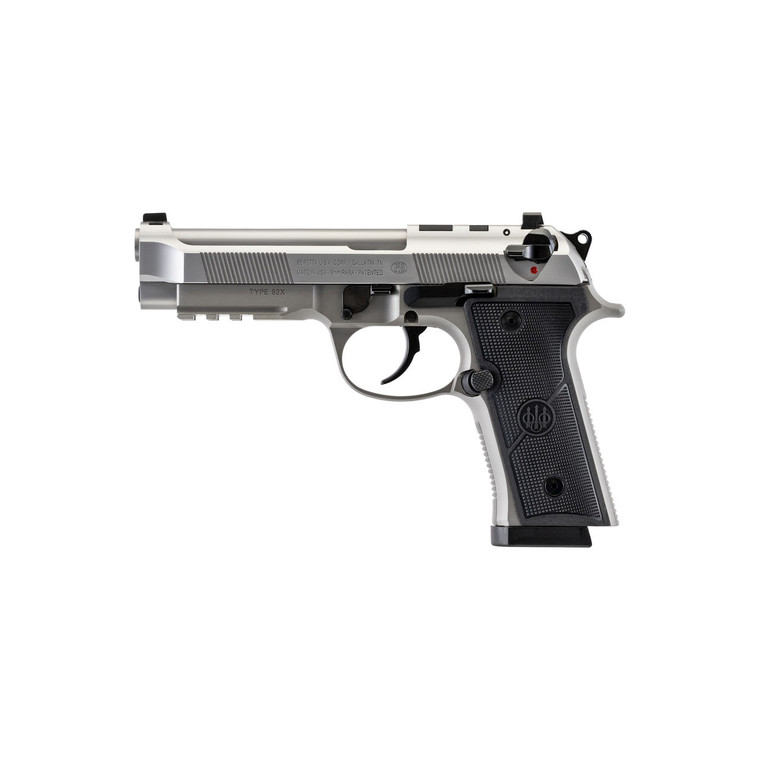 Beretta 92X RDO FS 9mm Inox Semi-Auto Pistol with Fiber Optic Sights and 15+1 Capacity
