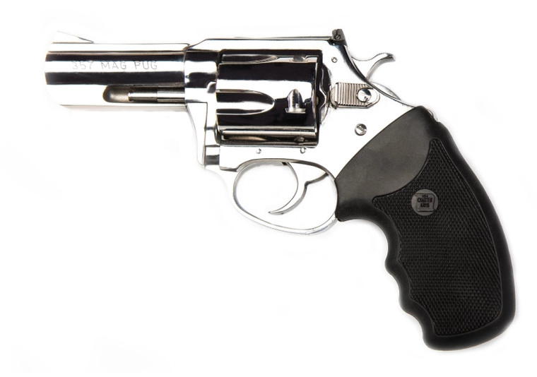 Charter Arms Mag Pug .357 Magnum / .38 Special Revolver with High-Polished Stainless Steel Finish