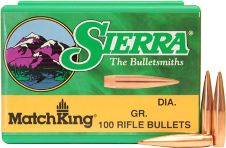 Sierra Bullets .22 Caliber .224 69 Grain HPBT Matchking - Part #1380