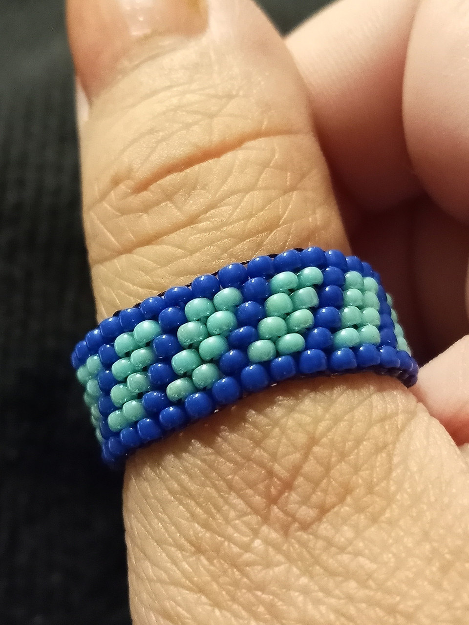 Woven Rainbow Seed Bead Bracelet