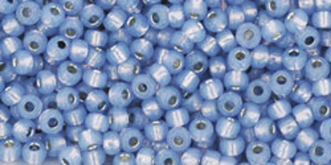Toho 11/0 Perm Fin Silver Lined Milky Sapphire 20g TR-11-PF2123