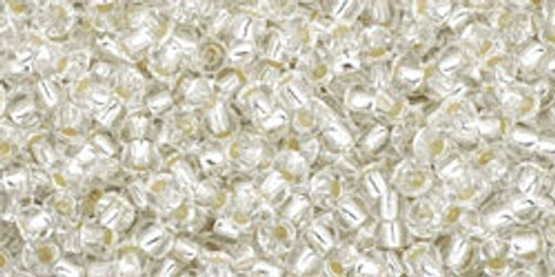 Toho Seed Beads 11/0 Rounds #109 Silver-Lined Crystal 20 Grams