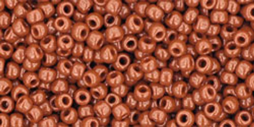 TOHO Seed Beads 11/0 Rounds #142 Opaque Terra Cotta 50 Grams