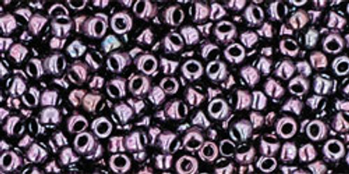 TOHO Seed Beads 11/0 Rounds #150 Metallic Amethyst Gun Metal 20g