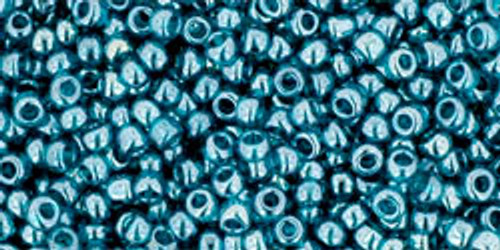 Toho Seed Beads 11/0 Rounds #156 Transparent Lustered Teal 50 Grams