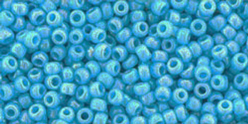 Toho Seed Beads  11/0 Rounds #170 Opaque-Rainbow Blue Turquoise 20g