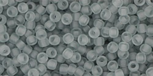 Toho Seed Bead 11/0 Round #219 Transparent Frosted Light Gray 20 gr