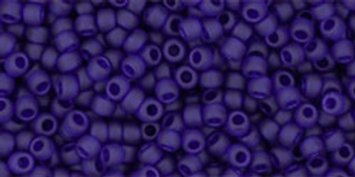 Toho Seed Bead 11/0 Round #232 Transparent Frosted Cobalt 50 gram Toho Seed Bead 11/0 Round #232 Transparent Frosted Cobalt 50 gram