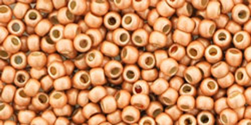 TOHO Seed Beads 11/0 Rounds #235 Permanent Finish Matte Galvanized Rose Gold 50 Grams