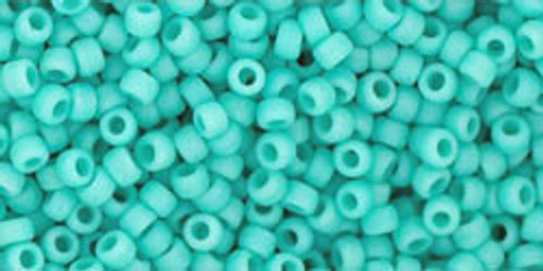 TOHO Seed Beads 11/0 Rounds #238 Opaque-Frosted Turquoise 50 gr