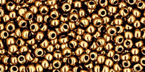 3-Cut Size 12º Gold Toho Seed Bead - Island Cove Beads & Gallery