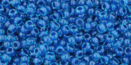 Toho Seed Beads 11/0 Round #260 Aqua/Capri Lined 50 grams Toho Seed Beads 11/0 Round #260 Aqua/Capri Lined 50 grams