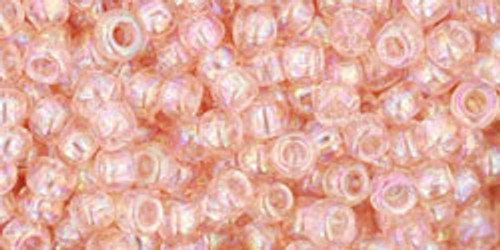 Toho Seed Beads 8/0 Rounds #77 Transparent Rainbow Rosaline 50g
