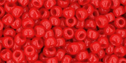 TOHO Seed Beads 8/0 Rounds #75 Opaque Cherry 50 grams