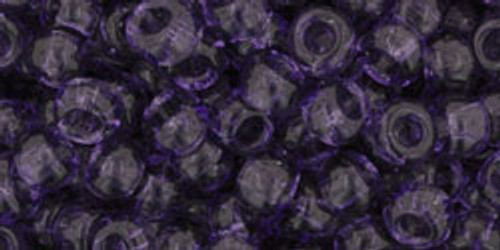 TOHO Seed Beads 6/0 Rounds Transparent Sugar Plum