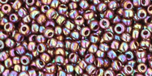 Toho Seed Beads 11/0 Rounds Opaque-Rainbow Oxblood