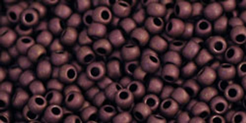 Toho Seed Beads 11/0 Rounds #275 Frosted (Metallic) Dark Bronze 20g
