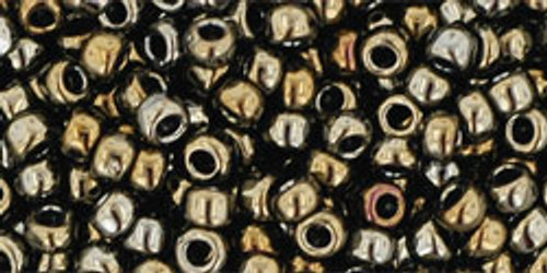 TOHO Seed Beads 8/0 Rounds #84 Metallic Iris Brown 50 Gram pack