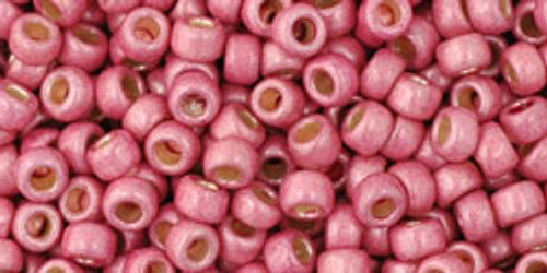 TOHO Seed Beads 8/0 Rounds #86 Permanent Finish Matte Galvanized Pink Lilac 20grams