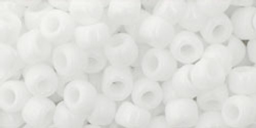 Toho Seed Beads 6/0 Round #2 Opaque White 20 gram pak