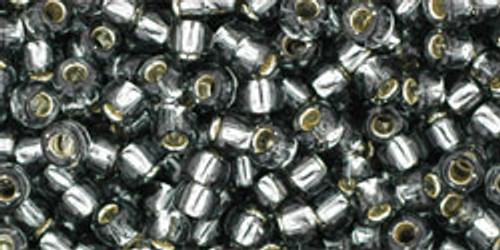 Toho Bulk Beads 8/0 Round #155 Silver Lined Gray 250 gram pack