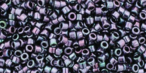 Toho Seed Beads #1 Treasure #90 Metallic Amethyst Gunmetal 50 gram