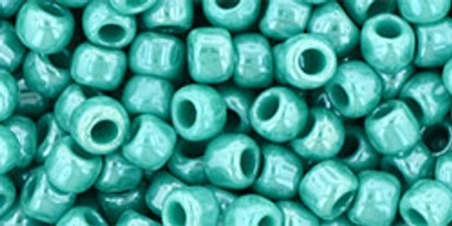 Toho Seed Beads 6/0 Round #72 Opaque Lustered Turquoise 20 gram