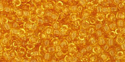 Toho Seed Bead 11/0 Round #416 Transparent Light Topaz 20 gram pack