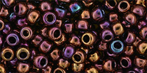 Toho Seed Bead 6/0 Round #81 Higher Metallic Amethyst 50 gram pack