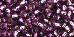 Toho Seed Beads 8/0 Round #203 Silver Lined Light Grape 20 grams