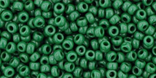 TOHO Seed Beads 11/0 Rounds #293 Opaque Pine Green 250 Grams