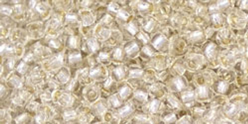 Toho Seed Beads 11/0 Rounds #344 Permanent Finish Silver Lined Crystal 250 grams