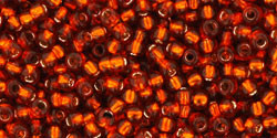 Toho Bulk Seed Beads 11/0 Rounds #90 Silver-Lined Burnt Orange 250 gram