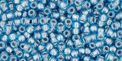 Toho Bulk Beads 11/0 Rounds #129 Inside-Color Aqua/Tin Lined 250 Grams
