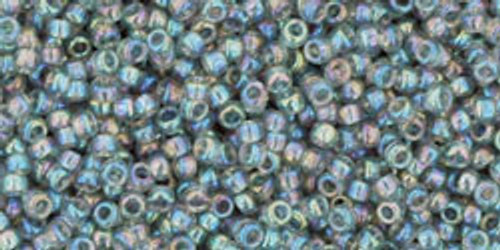 Toho Beads 15/0 Transparent Rainbow Black Diamond 50g