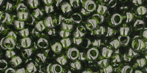 TOHO Seed Beads 8/0 Rounds #94 Transparent Olivine 250 Grams TOHO Seed Beads 8/0 Rounds #94 Transparent Olivine 250 Grams