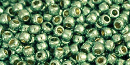 Toho Seed Beads 11/0 Round #280 Permanent Finish Galvanized Mint Green 250 gram