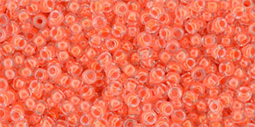 Toho Seed Beads 11/0 #465 Luminous Neon Salmon 20g