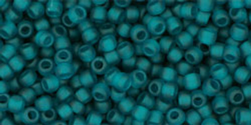 Toho Seed Beads 11/0 #471 Transparent Frosted Teal 20g 