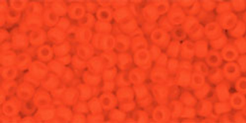 Toho Beads 11/0 #475 Opaque Frosted Sunset Orange 20g 