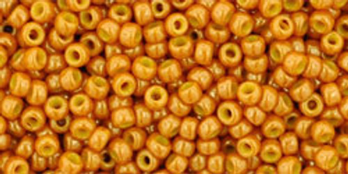 Toho Seed Bead 11/0 Rounds #302 Opaque-Lustered Tuscan Orange 250g