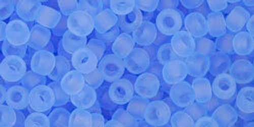 Toho Seed Beads 8/0 #259 Transparent Frosted Light Sapphire 50 grams Toho Seed Beads 8/0 #259 Transparent Frosted Light Sapphire 50 grams