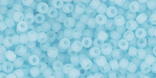 Toho Seed Beads 11/0 #494 Ceylon Frosted Aqua 20 gram pack