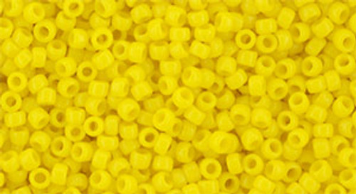 Toho Seed Beads 15/0 Opaque Sunshine Yellow 100g