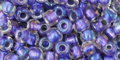 Toho Seed Beads 8/0 #279 Rainbow Crystal Metallic Purple 50g