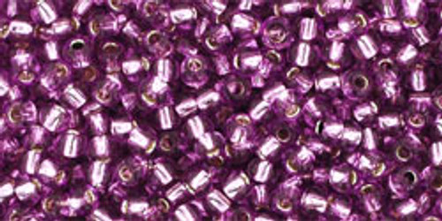 Toho Seed Beads 11/0 #505 Silver Lined Light Grape 250g