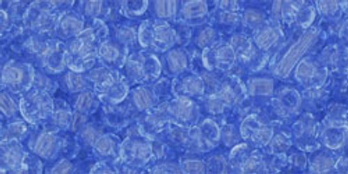 Toho Seed Beads 8/0 Rounds Transparent Light Sapphire