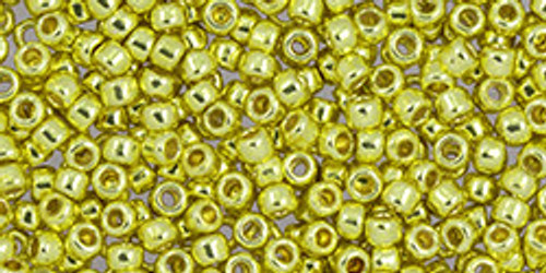 Toho Beads 11/0 #517 Permanent Finish Galvanized Lemon Gold 50 grams Toho Beads 11/0 #517 Permanent Finish Galvanized Lemon Gold 50 grams