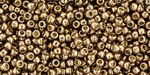 Toho Seed Beads 11/0 Permanent Finish Galvanized Almond 20 grams Toho Seed Beads 11/0 Permanent Finish Galvanized Almond 20 grams