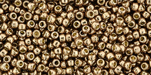 Toho Seed Beads 11/0 Permanent Finish Galvanized Almond 50 grams Toho Seed Beads 11/0 Permanent Finish Galvanized Almond 50 grams